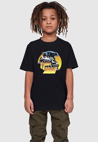 Merchcode Shirt 'Thin Lizzy - Panther' in Zwart: voorkant