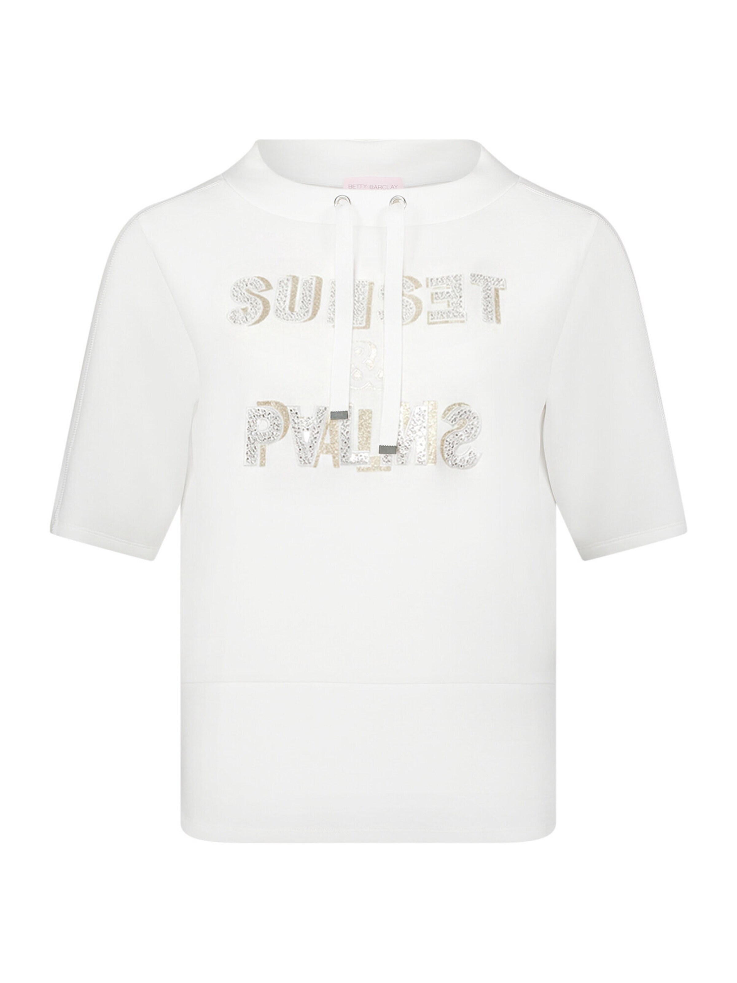 Sweat-shirt Betty Barclay en blanc : devant