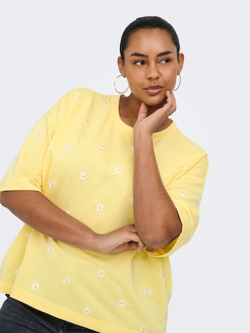 Felpa 'CARLUNA' di ONLY Carmakoma in giallo