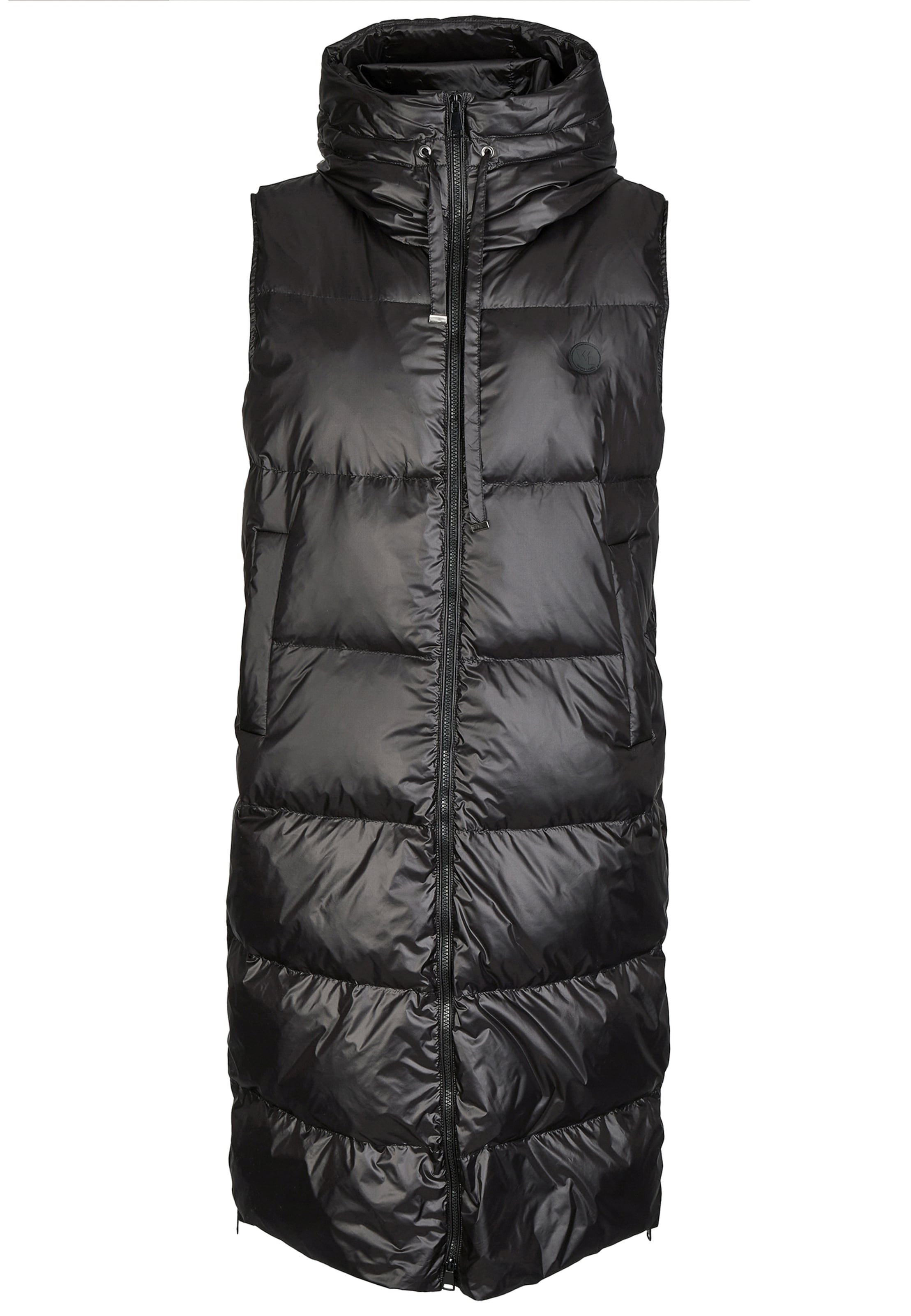 Gilet White Label en noir : devant