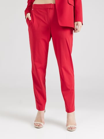 Effilé Pantalon chino 'Tobaluka10' BOSS en rouge : devant