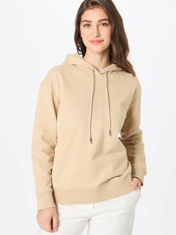 BOSS Sweatshirt 'Edelight' in Beige: predná strana