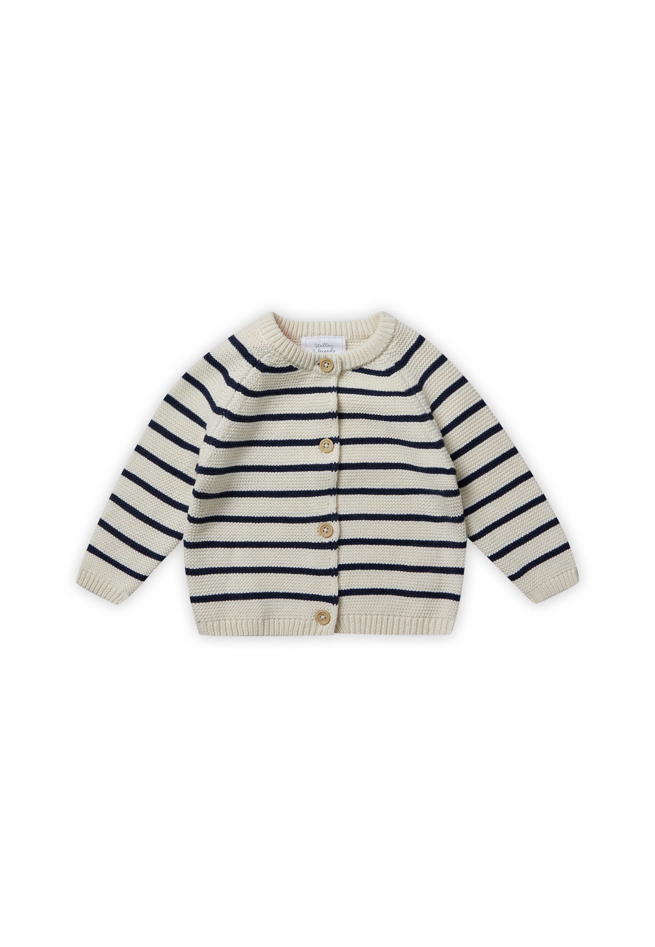 Stellou & Friends Strickjacke in Beige: Vorderseite