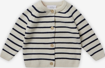 Stellou & Friends Knit cardigan in Beige: front