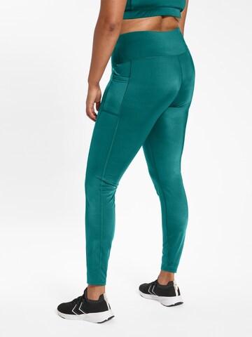 Hummel Skinny Sportbroek in Groen