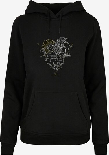 ABSOLUTE CULT Sweat-shirt 'Harry Potter - Thestral' en jaune / noir / blanc, Vue avec produit