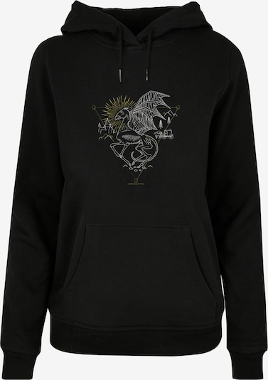 ABSOLUTE CULT Sweat-shirt 'Harry Potter - Thestral' en jaune / noir / blanc, Vue avec produit