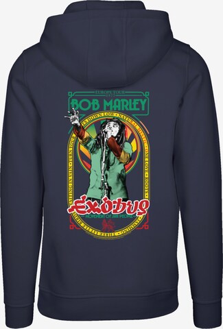 F4NT4STIC Sweatshirt 'Bob Marley Reggae Music Exodus Singing' in Blauw