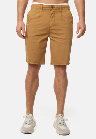 INDICODE JEANS Regular Trousers 'INSan' in Brown