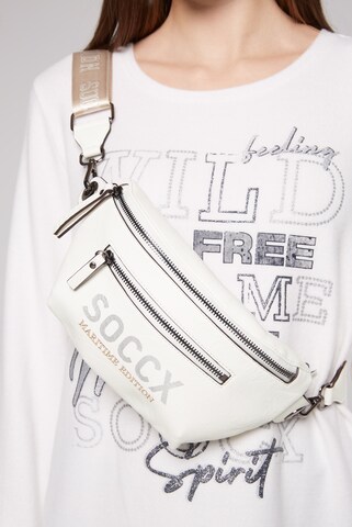 Soccx Fanny Pack in White