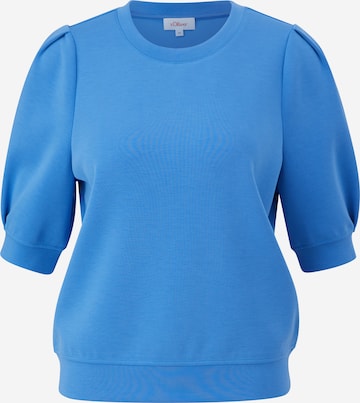 s.Oliver Sweatshirt in Blauw: voorkant