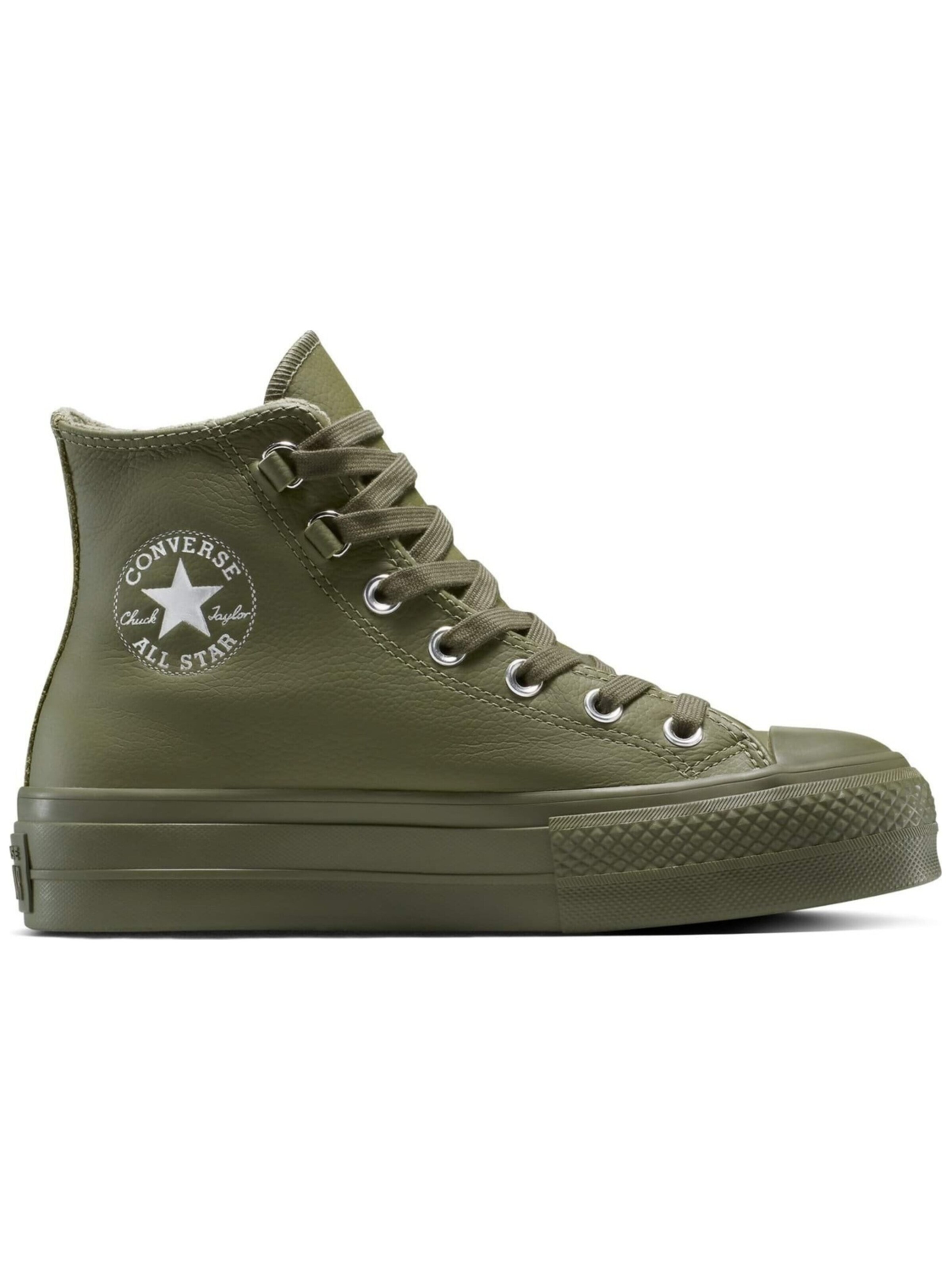 Sneaker alta 'CTAS' di CONVERSE in verde: frontale