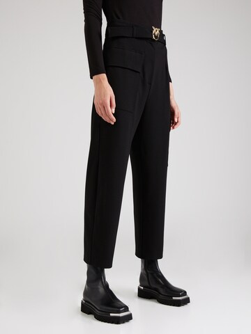 PINKO Regular Hose 'PERLITA' in Schwarz: Vorderseite