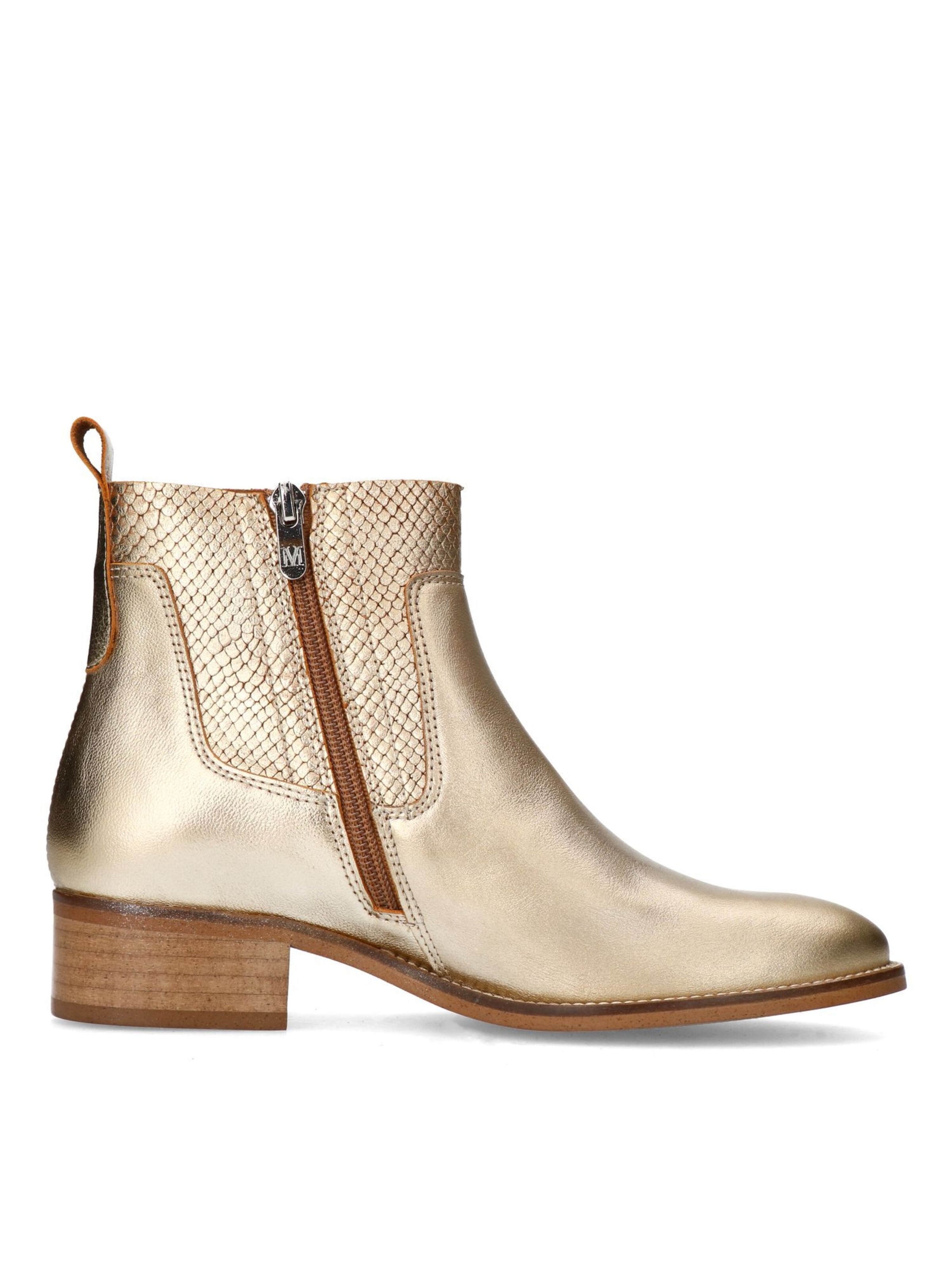 MANFIELD Stiefelette in Gold