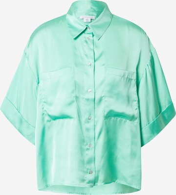 Warehouse Blouse in Groen: voorkant