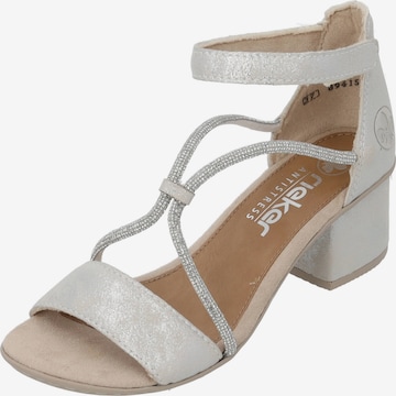 RiekerSandale s remenčićima - srebro boja: prednji dio