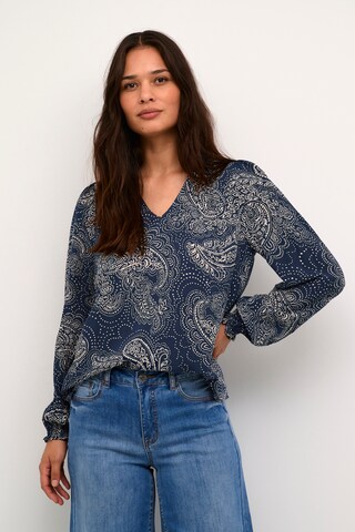 CULTURE Blouse 'Polly' in Blauw: voorkant