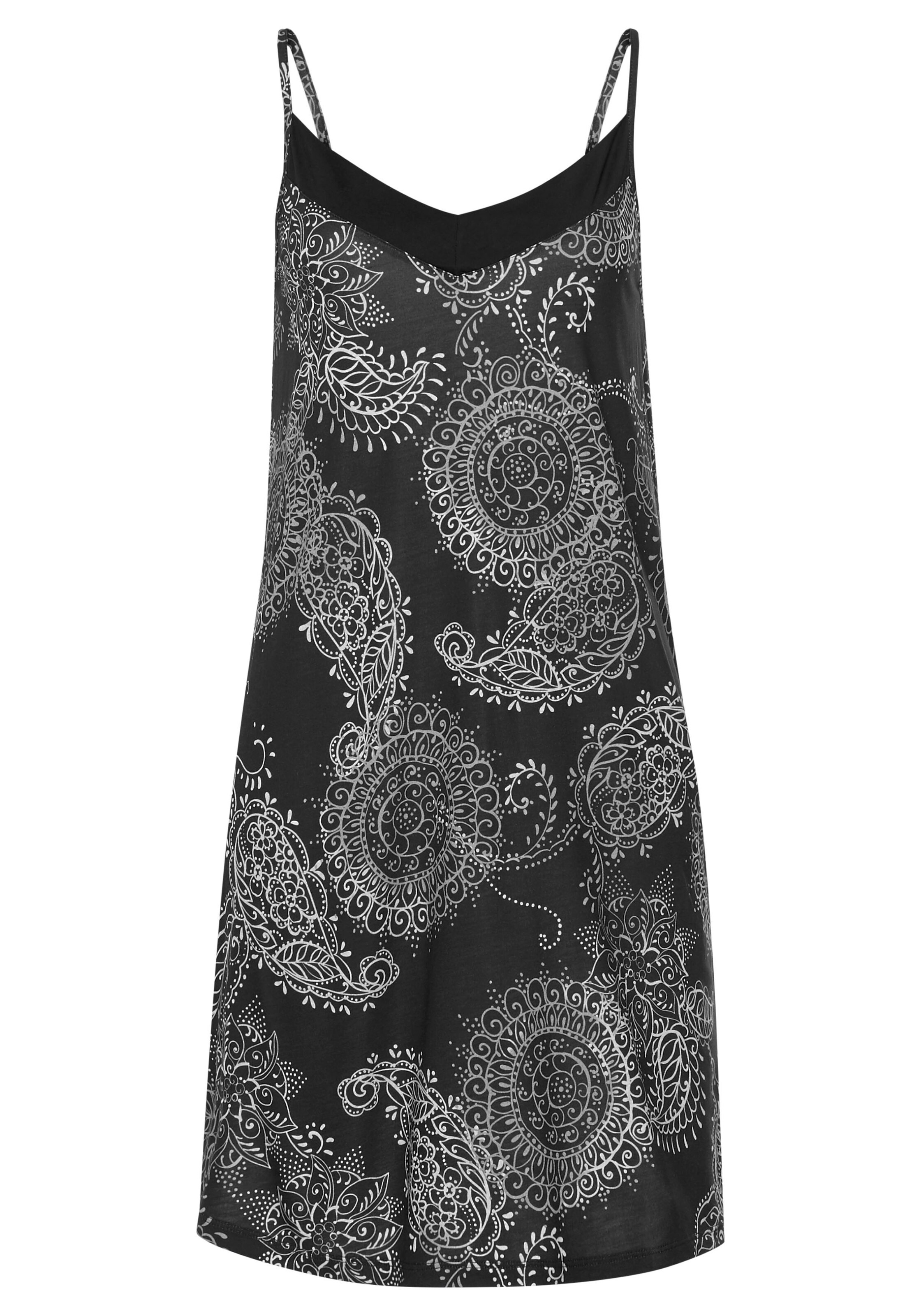 VIVANCE Negligée in Schwarz: Vorderseite