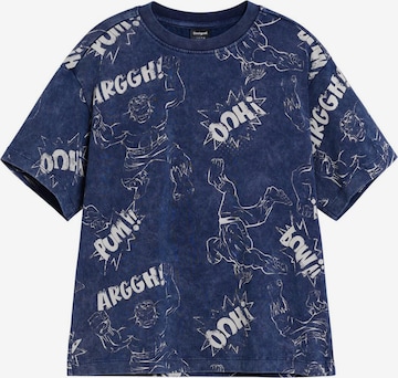 Desigual Paita 'Hulk™ Comic' värissä sininen: etupuoli