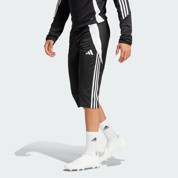 ADIDAS PERFORMANCE Slimfit Sportshorts 'Tiro 24' in Schwarz: Vorderseite