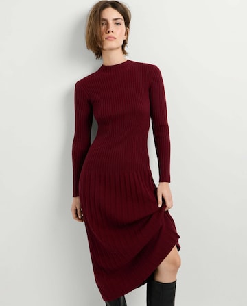 Pepe Jeans Gebreide jurk 'Anna' in Rood: voorkant