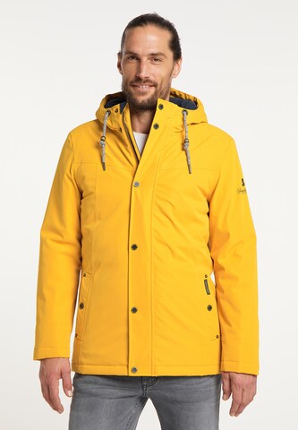 Schmuddelwedda Winter Jacket in Yellow: front