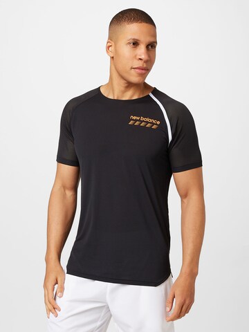 new balance Λειτουργικό μπλουζάκι 'Accelerate Pacer' σε μαύρο: μπροστά