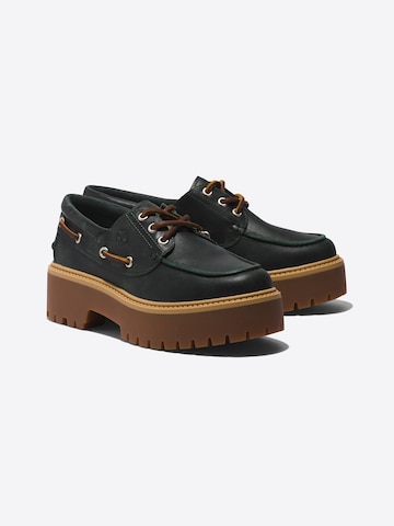 TIMBERLAND Lace-Up Shoes 'Stone Street 3 Eye Boat' in Green