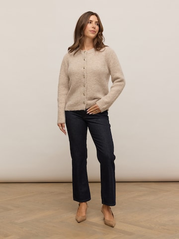 noar studios Boot cut Jeans 'CROPPED DENIM' in Blue