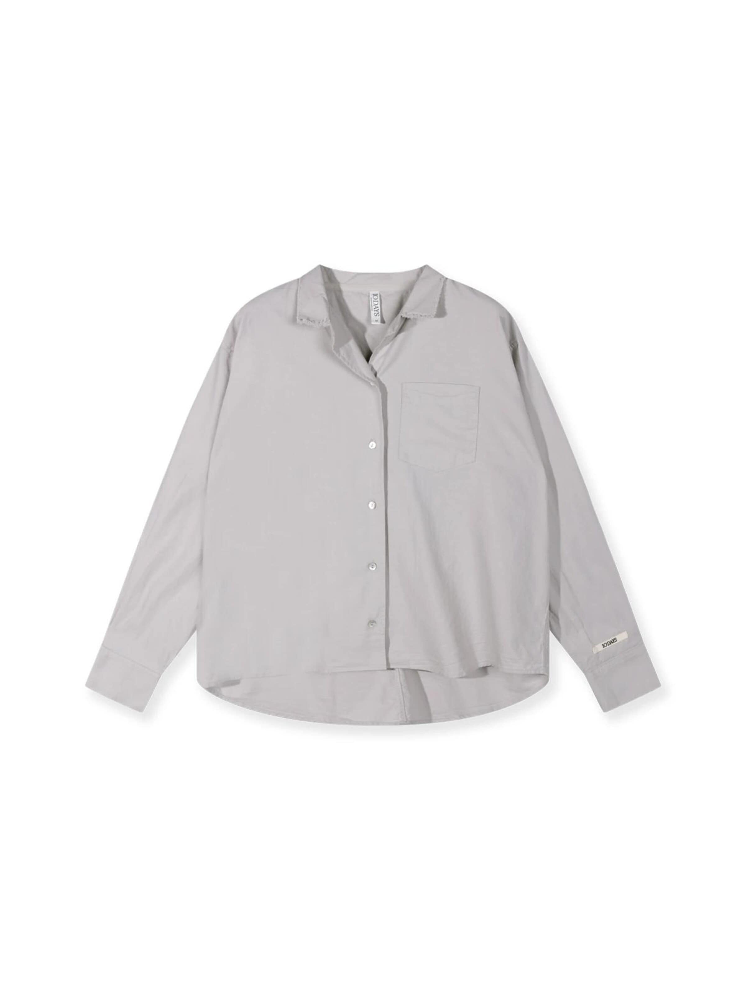 10Days Blouse in Grey: front