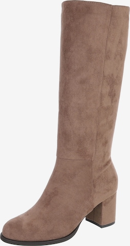 Ital-Design Stiefel in Braun: Vorderseite