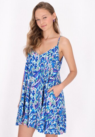 MYMO Summer dress in Blue: front