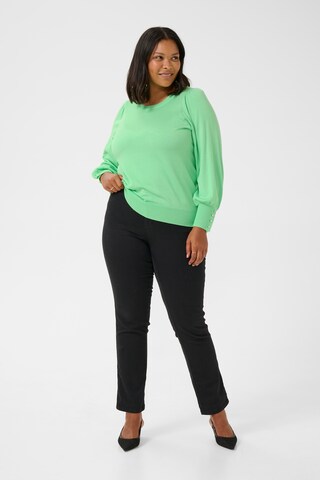 KAFFE CURVE Sweater 'Lizzy' in Green