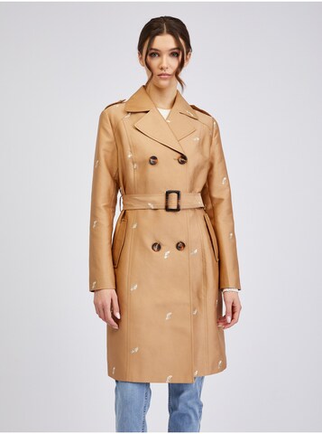 Orsay Between-Seasons Coat in Beige: front