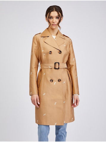 Orsay Between-Seasons Coat in Beige: front