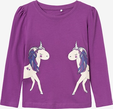 T-Shirt 'ROSELIN' NAME IT en violet : devant