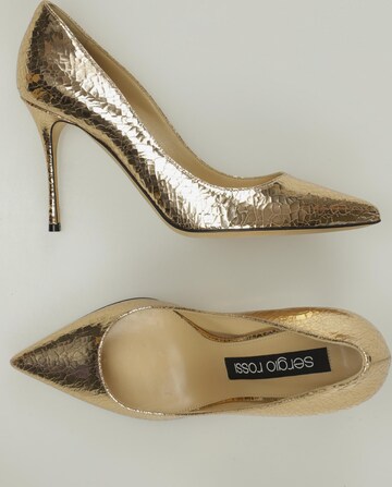 Sergio Rossi High Heels & Pumps in 39 in Gold: front