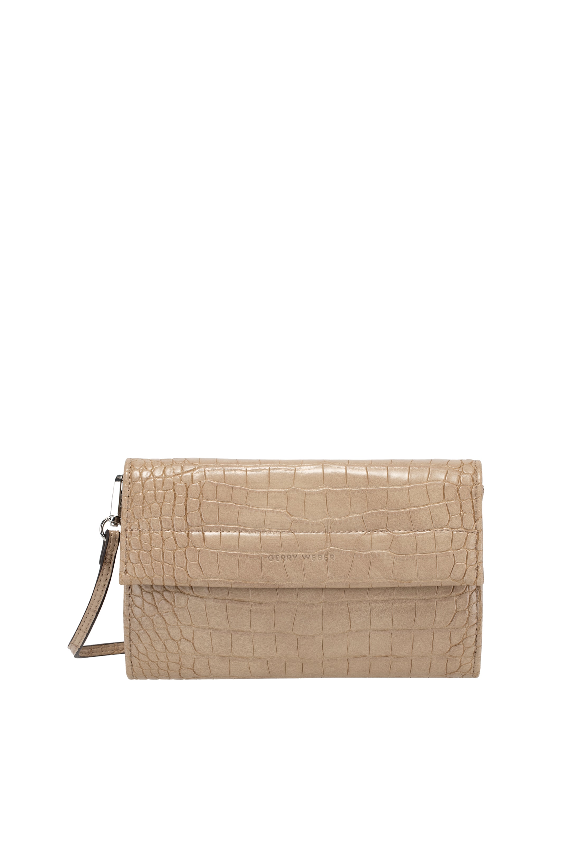 GERRY WEBER Clutch 'Festive Croco' in Beige: voorkant