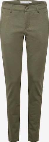 Fransa Slim fit Chino Pants 'TESSA' in Green: front