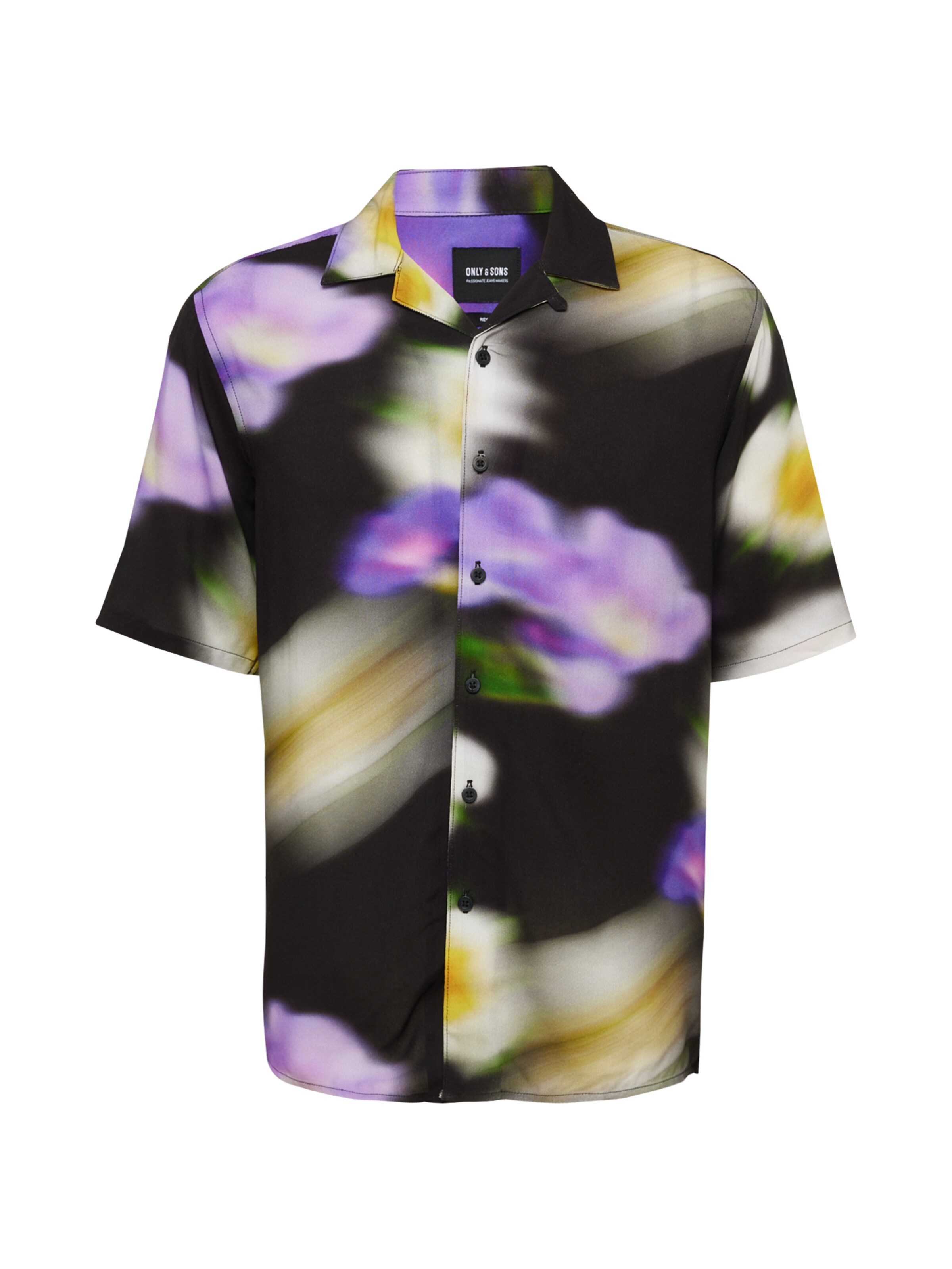 Only & Sons Regular fit Overhemd 'ONSALO' in Zwart: voorkant