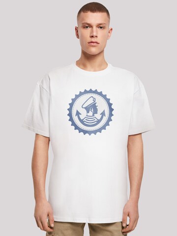 T-Shirt 'Knut und Jan Hamburg' F4NT4STIC en blanc : devant
