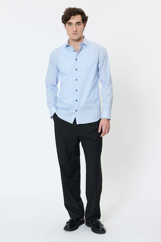 Matinique Regular fit Button Up Shirt 'Marc' in Blue