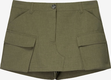 Bershka Sukně – zelená: přední strana