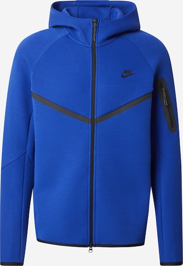 XS dydžio Džemperis 'Tech Fleece' iš Nike Sportswear, spalva – mėlyna / juoda, Prekių apžvalga
