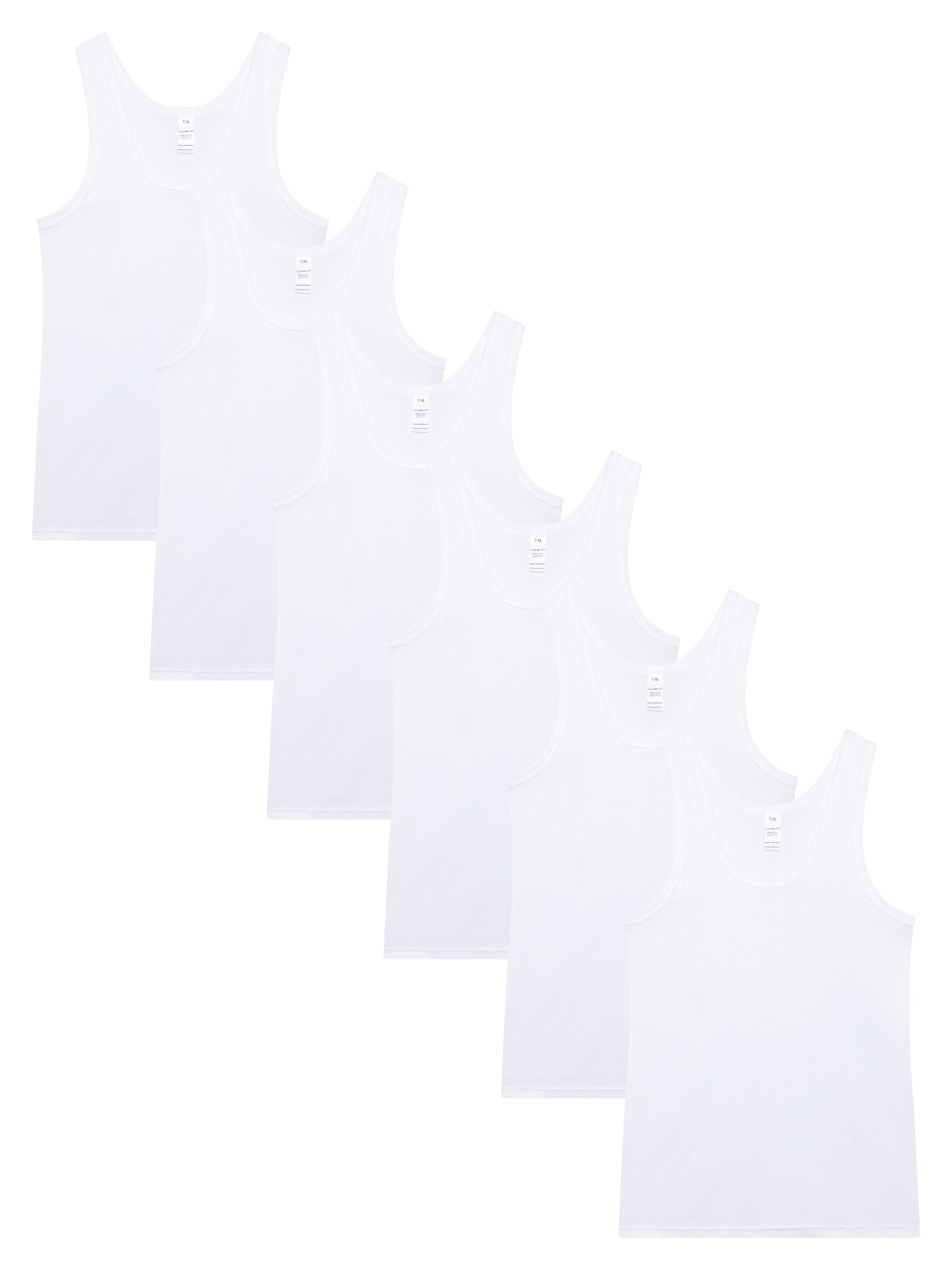 MT Undershirt 'Men’s Basics' in White: front