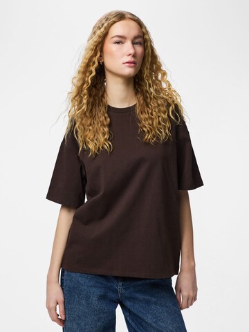 Maglietta 'PCSadie' di PIECES in marrone: frontale