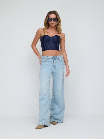 No Matter What Top in Blauw