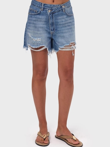 IT'S BASIC Regular Jeans 'MINI DENIM SHORT' in Blue