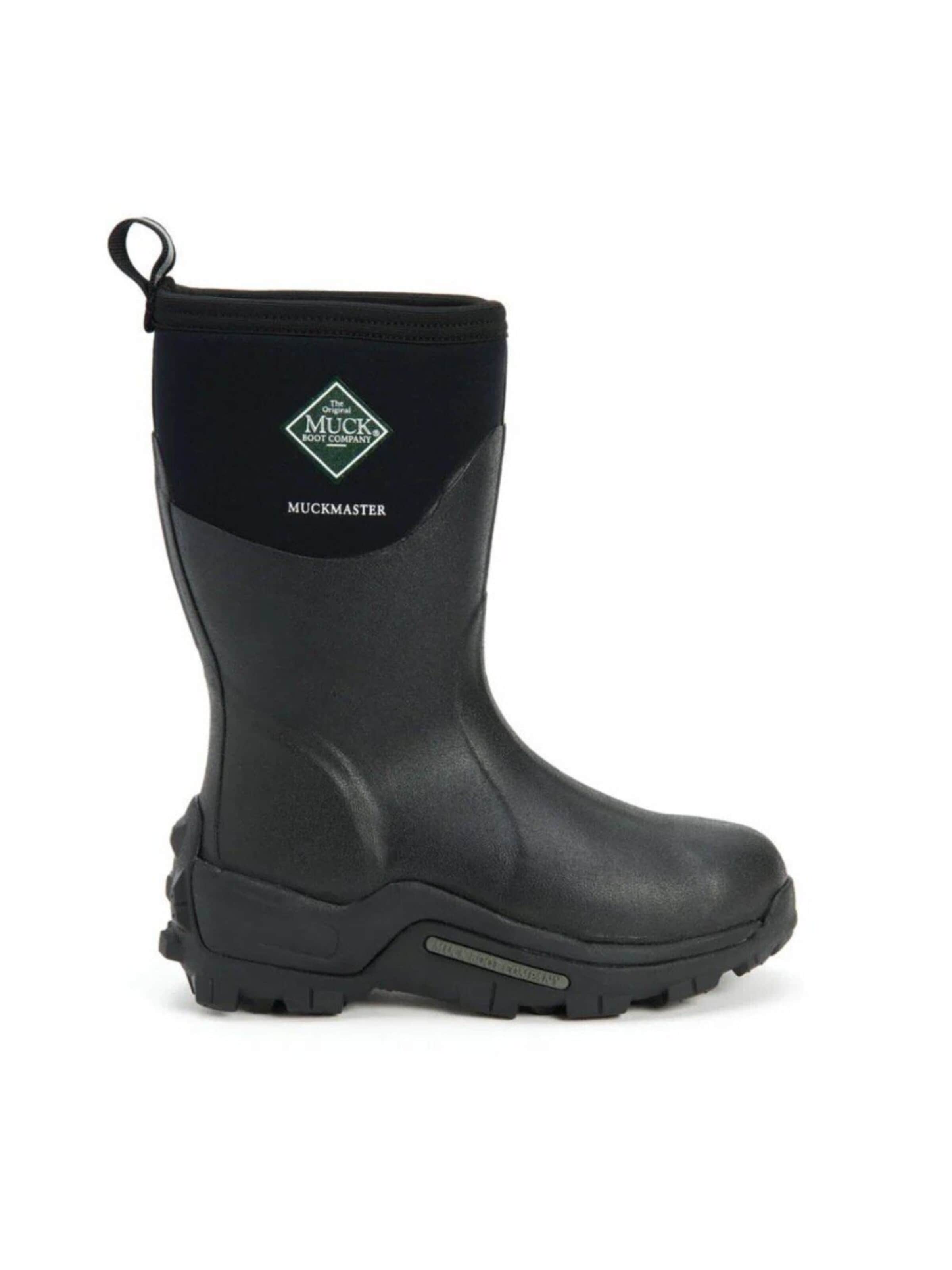 Stivale di gomma outdoor 'MEN'S MUCKMASTER MID' di Muck boot in nero: frontale
