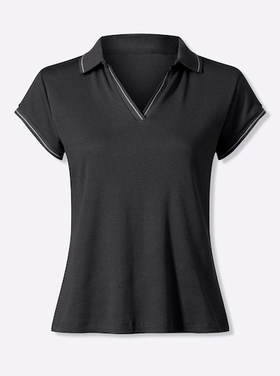 heine Shirts i XS i grå / sort, Produktvisning